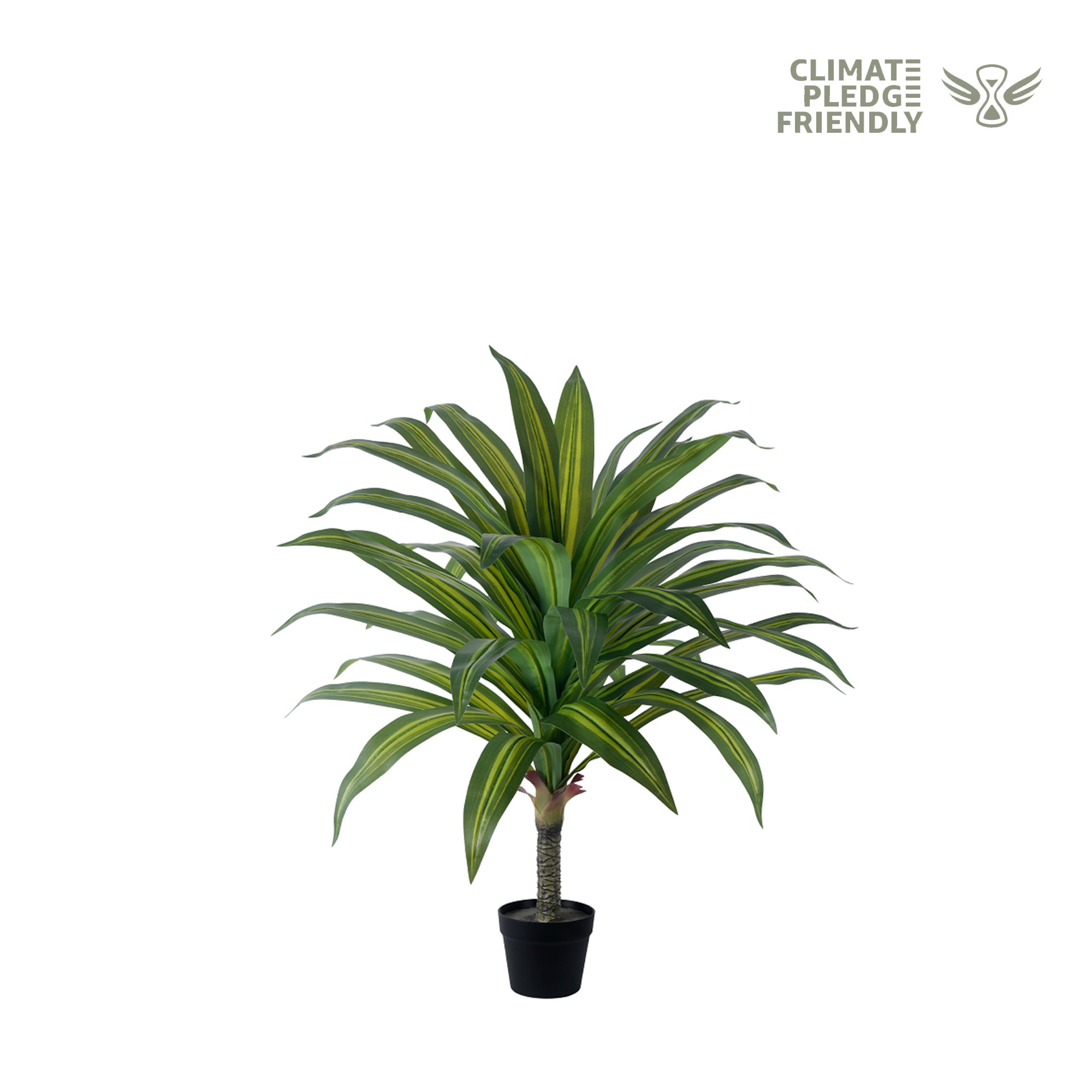 dracaena plant artificial Vitalismo 3.5ft Artificial Dracaena Tree Potted Realistic Indoor Outdoor Fake Dracaena Plant Lifelike Leaves for Home Porch Patio Entryway Yard