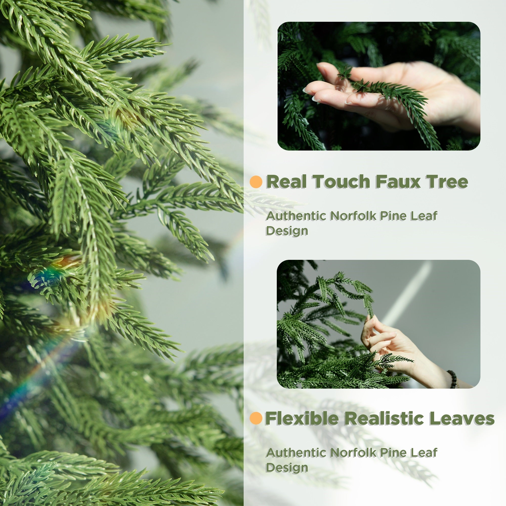 2/3/4/5/6FT Artificial Norfolk Pine Trees