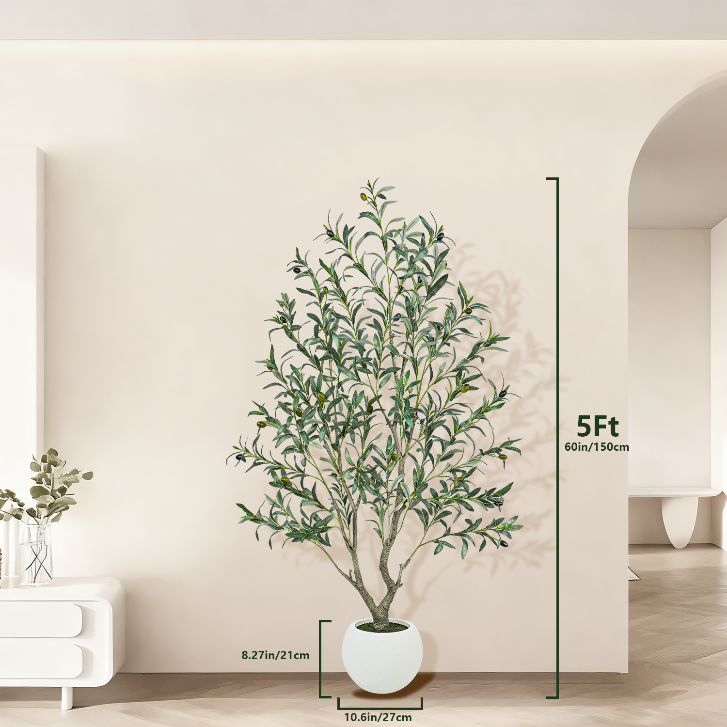 #Size_5FT(153cm)641 leaves 28fruits