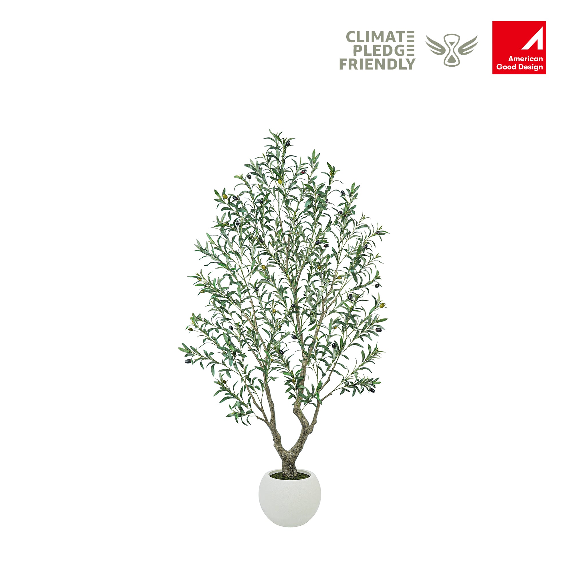 8'-7'-6'-5' Artistic Artificial Olive Tree-Platinum 2026 Award