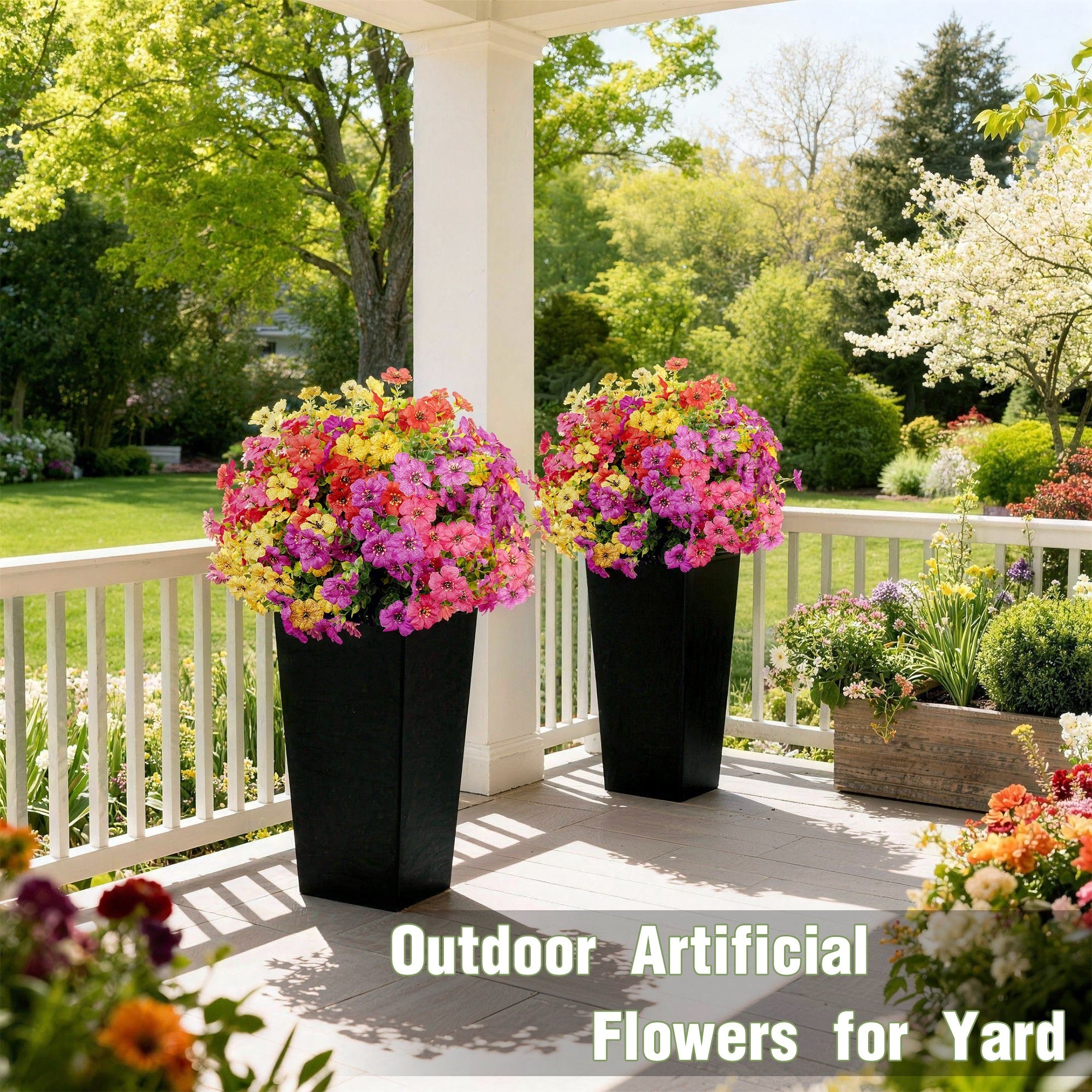 Silk Artificial Violets With Black Pot(Available for purchase on February 24)