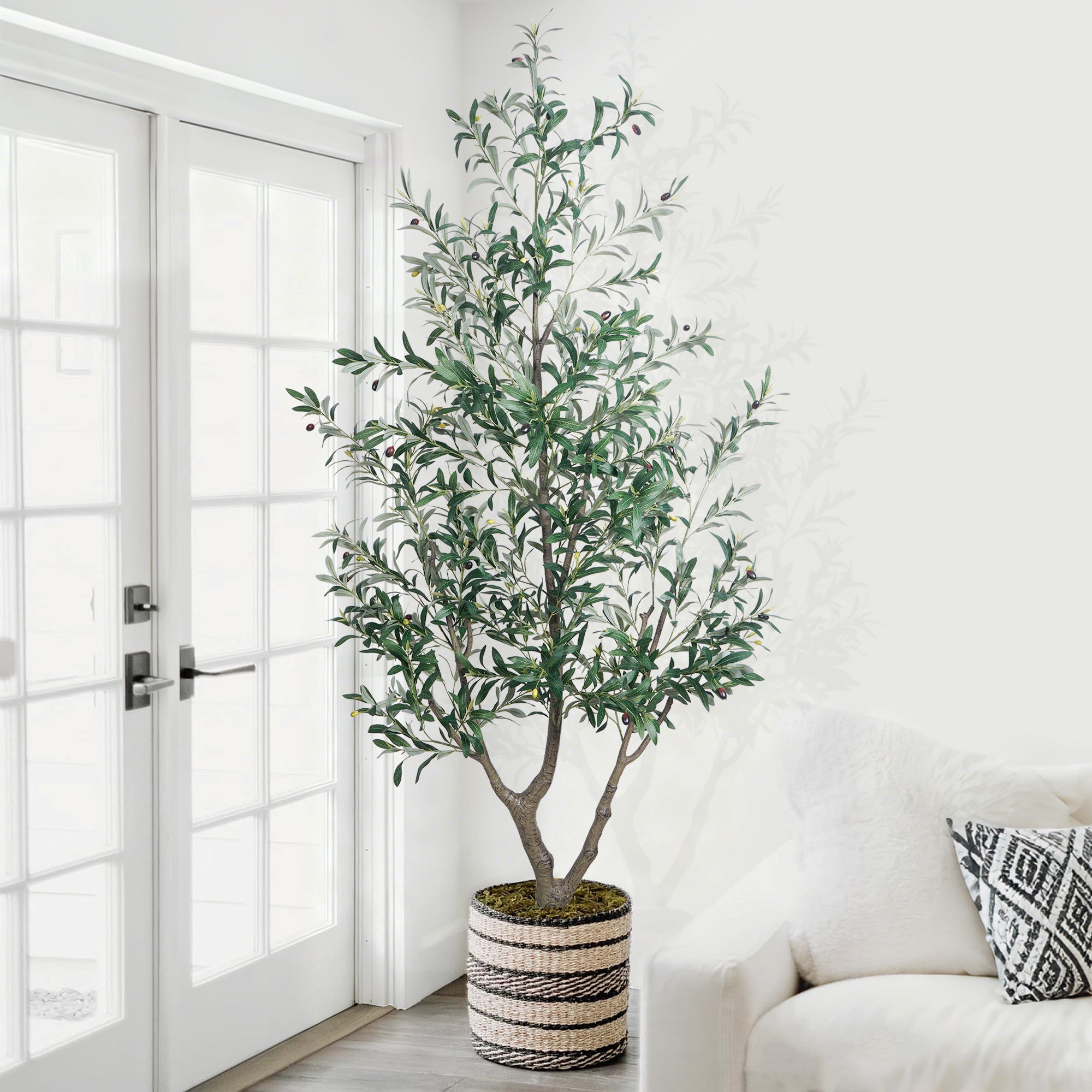 6/7FT Artificial Branched Dense Olive Trees