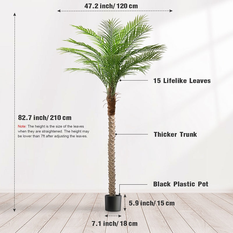 #Size_7FT 15 leaves(210CM)