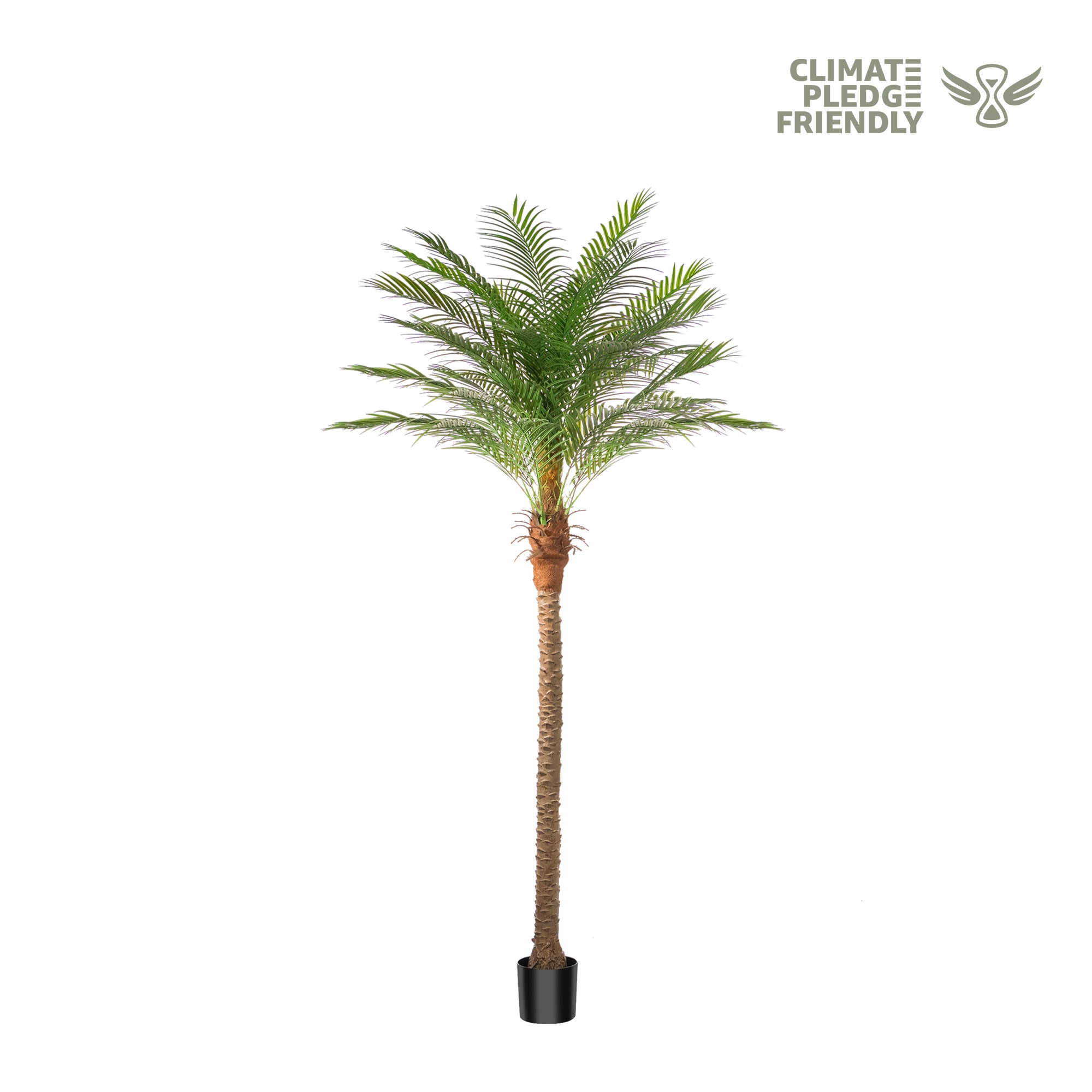 artificial plant palm tree Vitalismo 2-Pack 5ft Artificial Palm Trees in Black Pot Indoor Outdoor Faux Palm Tropical Plant UV-Resistant for Porch,Patio,Entryway,Poolside