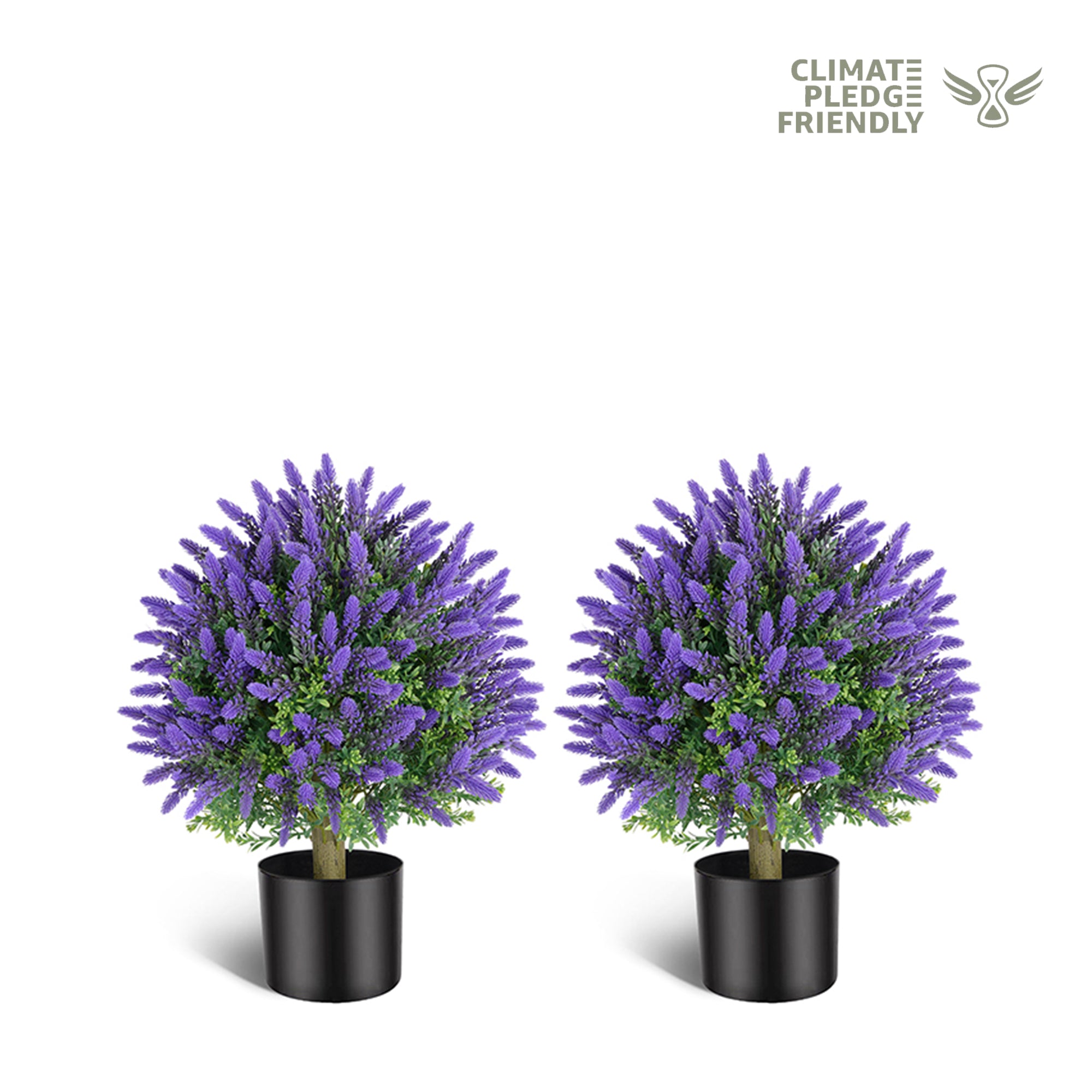 plastic lavender plants Artificial Lavender Topiary Trees: Year-Round Purple Blooms