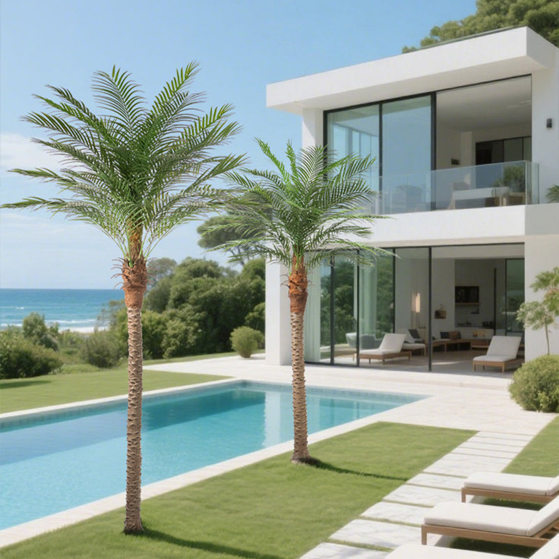 7/8/9 FT UV Protected Artificial Tropical Palm Tree(Light not included)