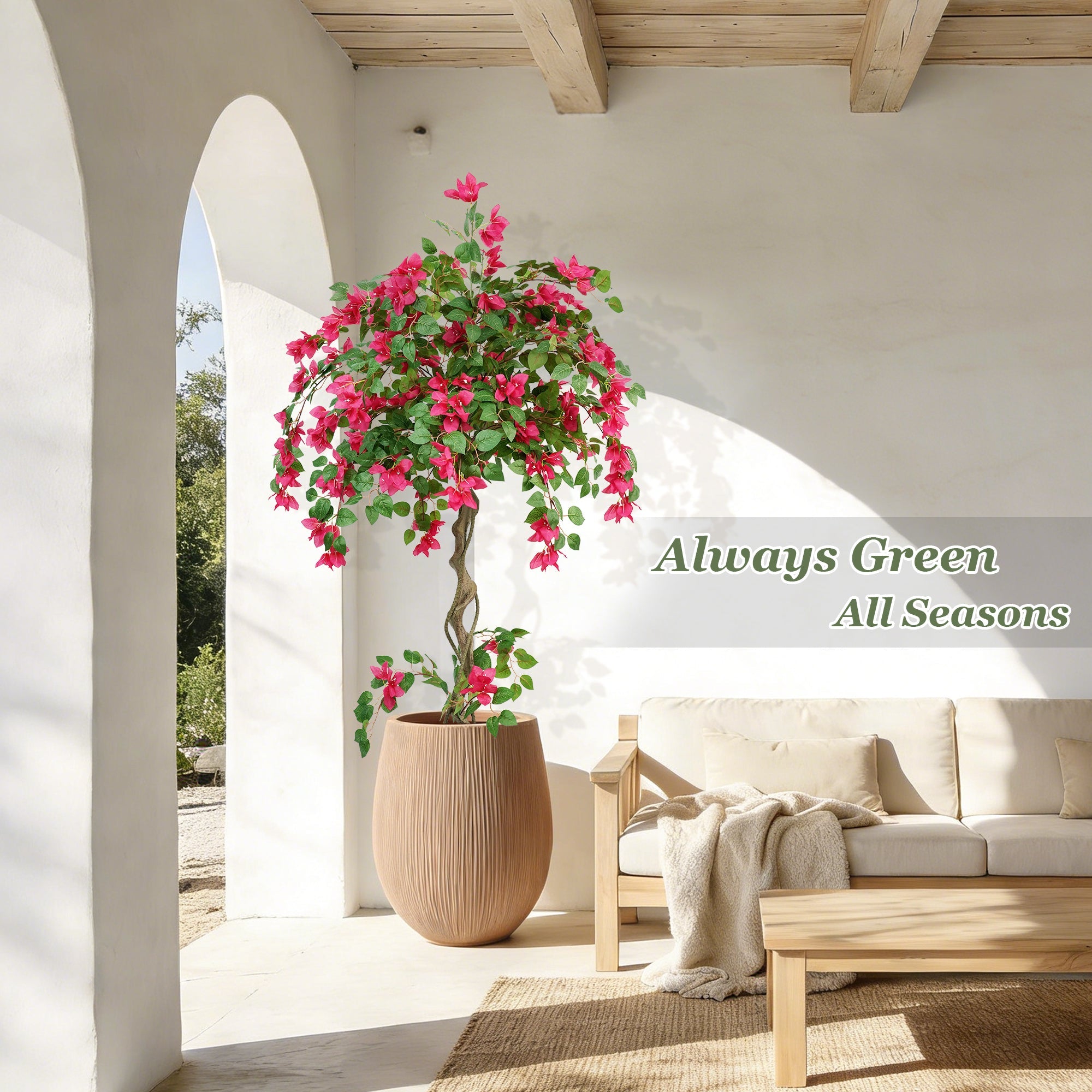 Transform Your Space with 3/4/5FT Artificial Bougainvillea for Spring Vibes