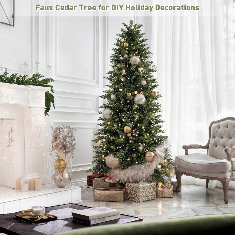 Winter Elegance: Transform Your Home with Artful Cedar Garlands and Wreaths