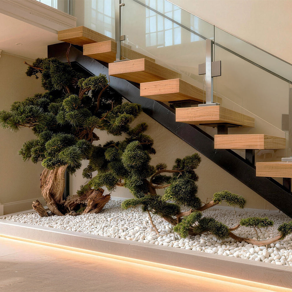 Custom-made plants arrangements for stairs(Please contact customer service)