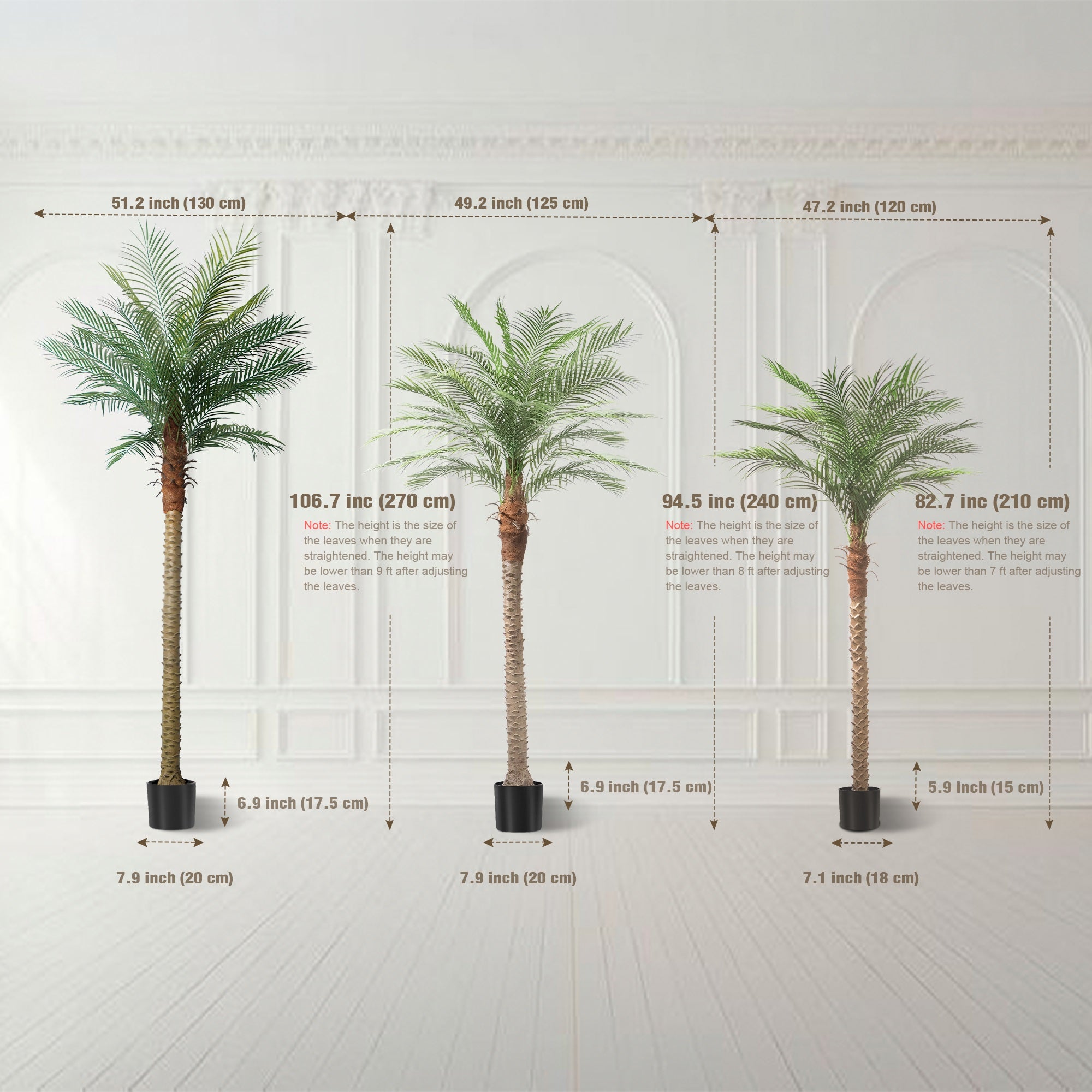 Christmas Palm trees