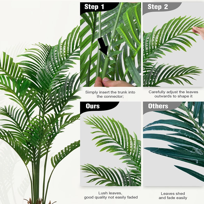 faux Palm trees