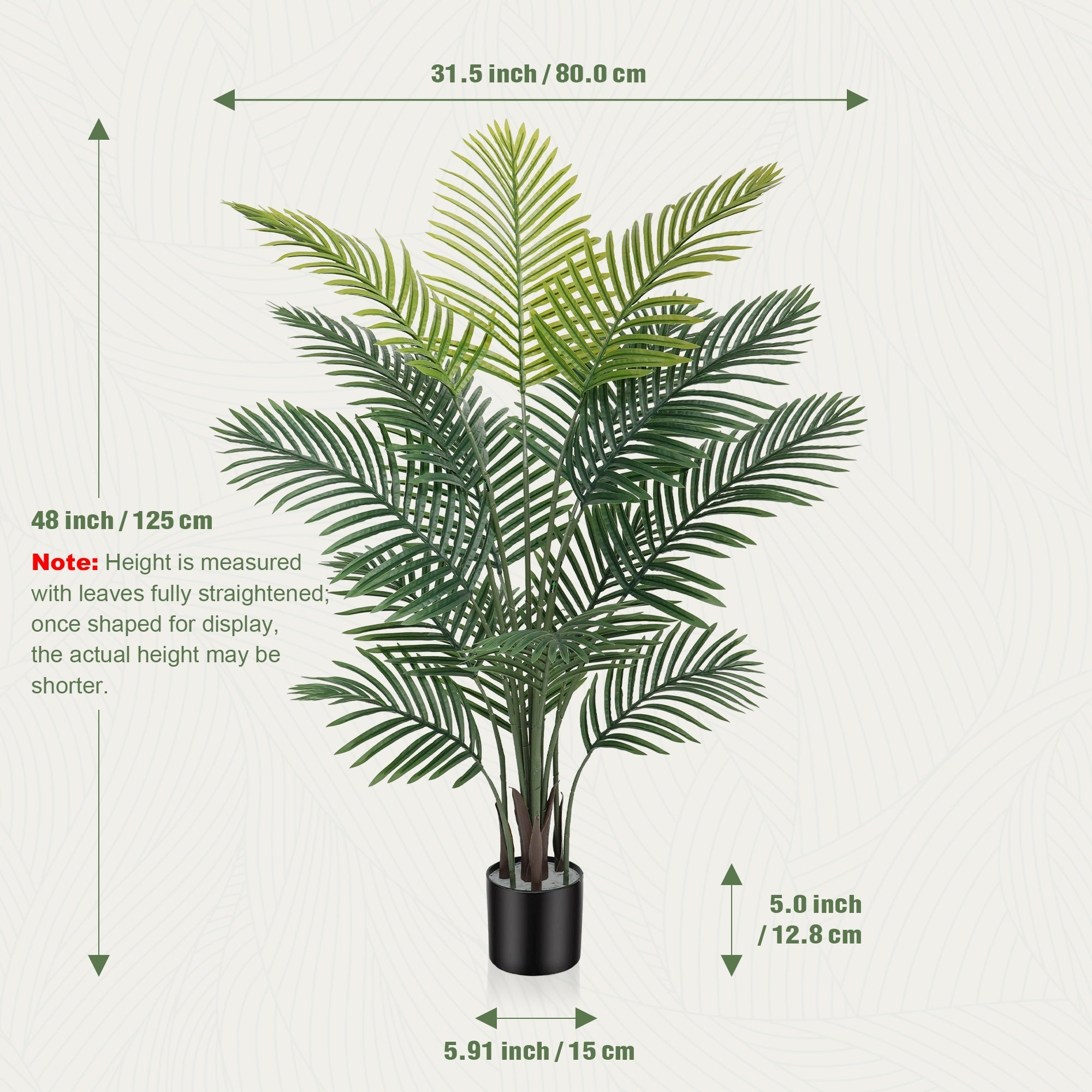 4/5/6FT Artificial Paradise Palm Tree