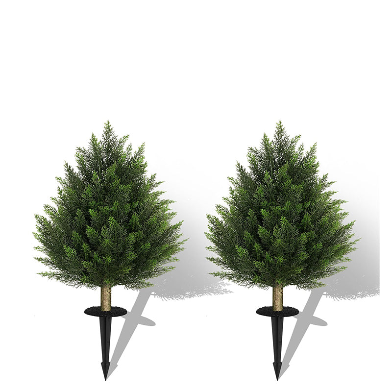 2FT Faux Potted Cedar Tree(Triangle shape)