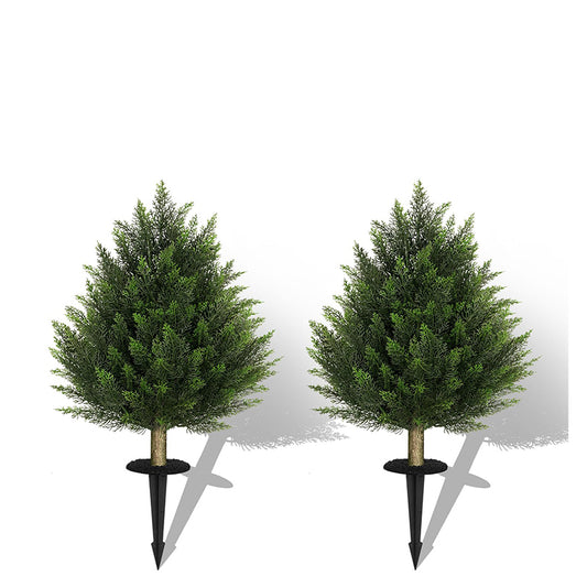 2FT Faux Potted Cedar Tree(Triangle shape)