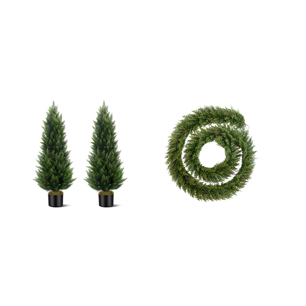 3/4/5FT Artificial Christmas Cedar Trees
