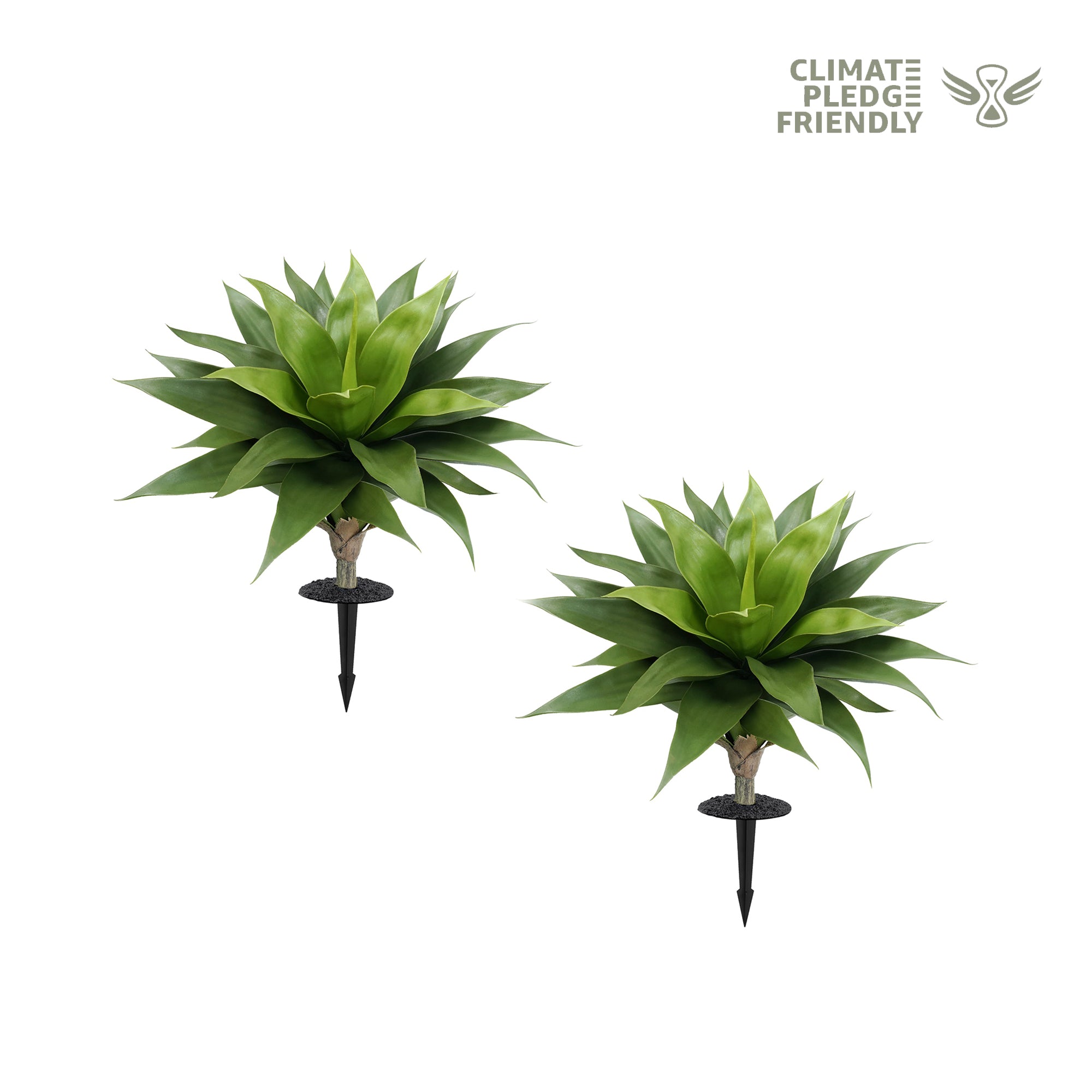 3-step installation | 2FT Artificial Upright Agave Plants
