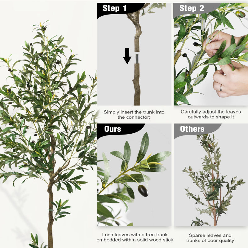 #Size_6FT 863 Leaves 36 Fruits