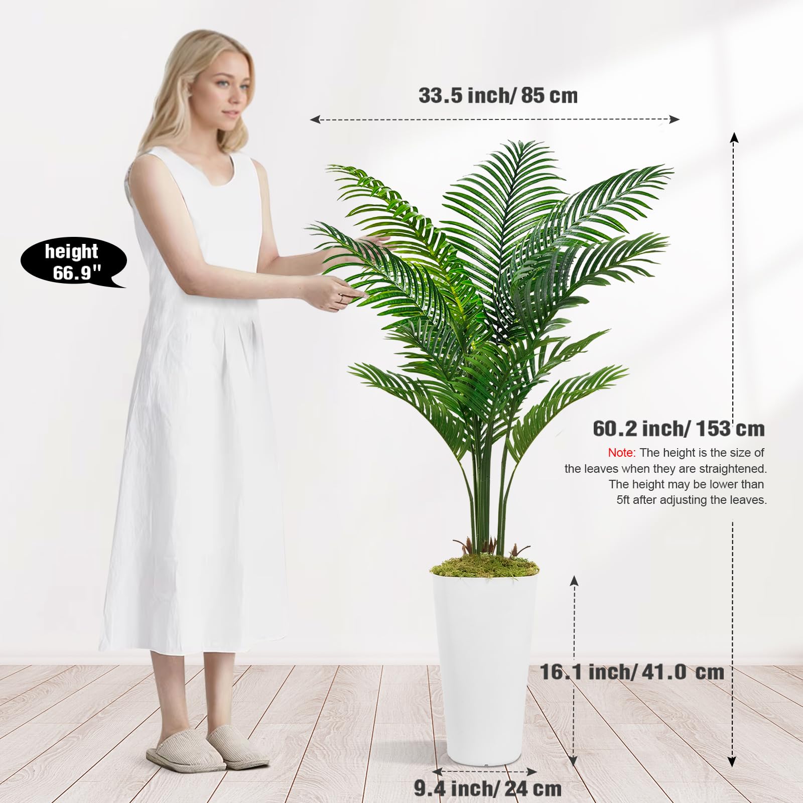 faux Palm trees
