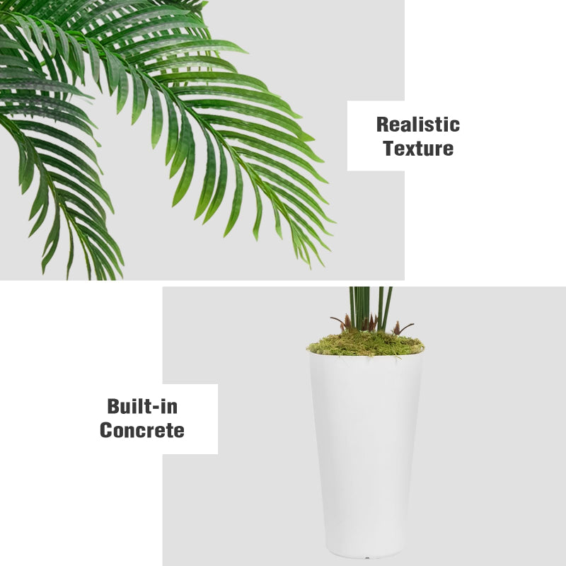 Tropical Touch | 5FT  Artificial Palm Tree(With White Plastic)