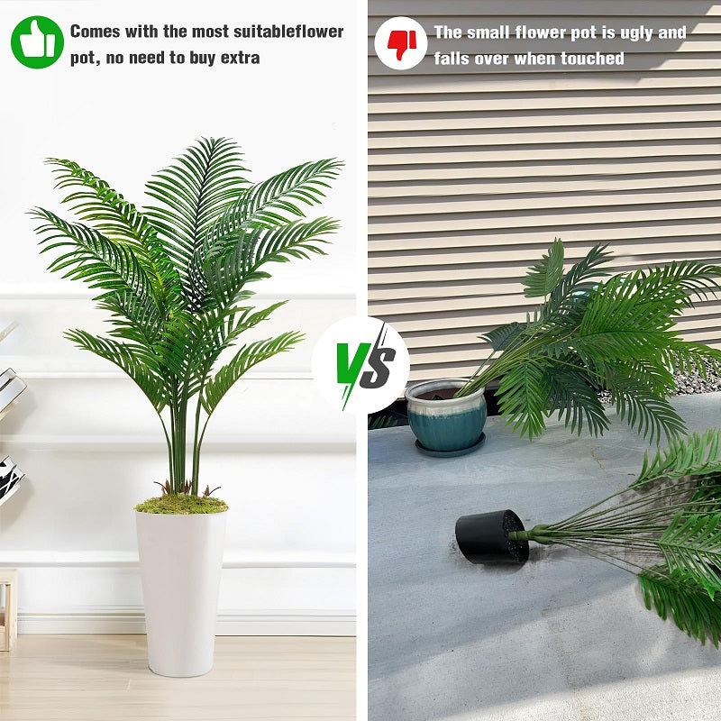 faux Palm trees